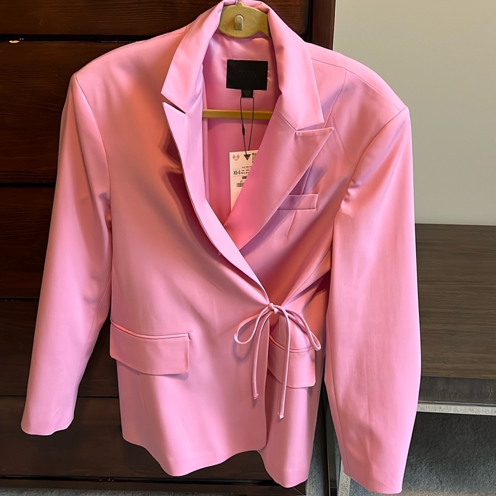 Zara Brand new with tags pink blazer